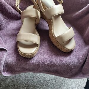 Dream Pairs Nude Wedge Sandals
